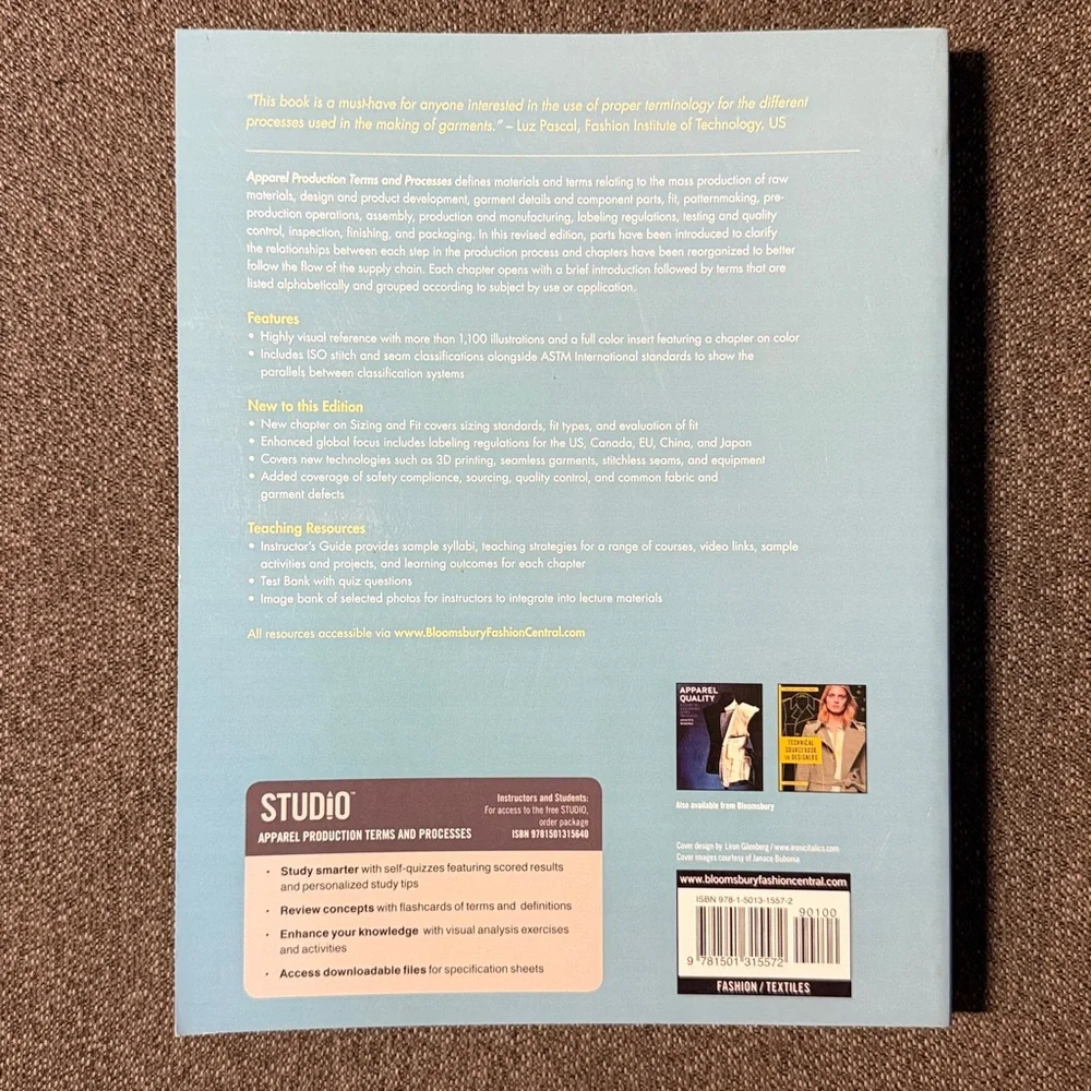 Apparel Production Terms and Processes: Studio Instant Access Second Edition
